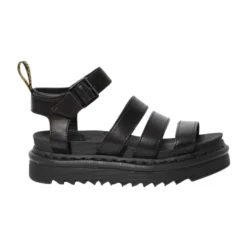 Gladiator sandal med kilehæl og ankelrem