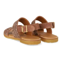 Glitter Sandal i Ler Glitter