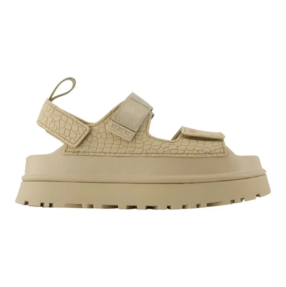 Goldenglow Embossed Sandaler