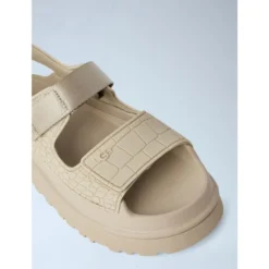 Goldenglow Embossed Sandals