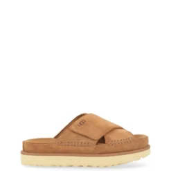 Goldenstar Cross Læder Sandal i Cuoio
