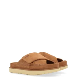 Goldenstar Cross Læder Sandal i Cuoio