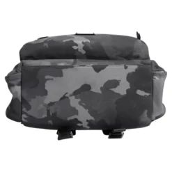 Grå Camouflage Logo Plaque Rygsæk Taske