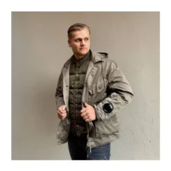 Grøn militærjakke