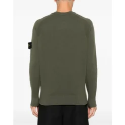 Grøn Uld Raglan Sweater