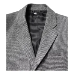 Grå Uld Trenchcoat med Peak Revers