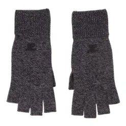 Grå Uld Unisex Fingerløse Handsker