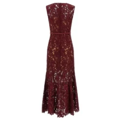 Guipure Lace Midi Dress