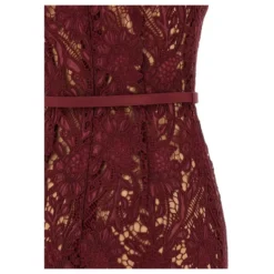 Guipure Lace Midi Dress