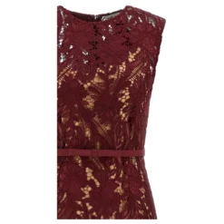 Guipure Lace Midi Dress