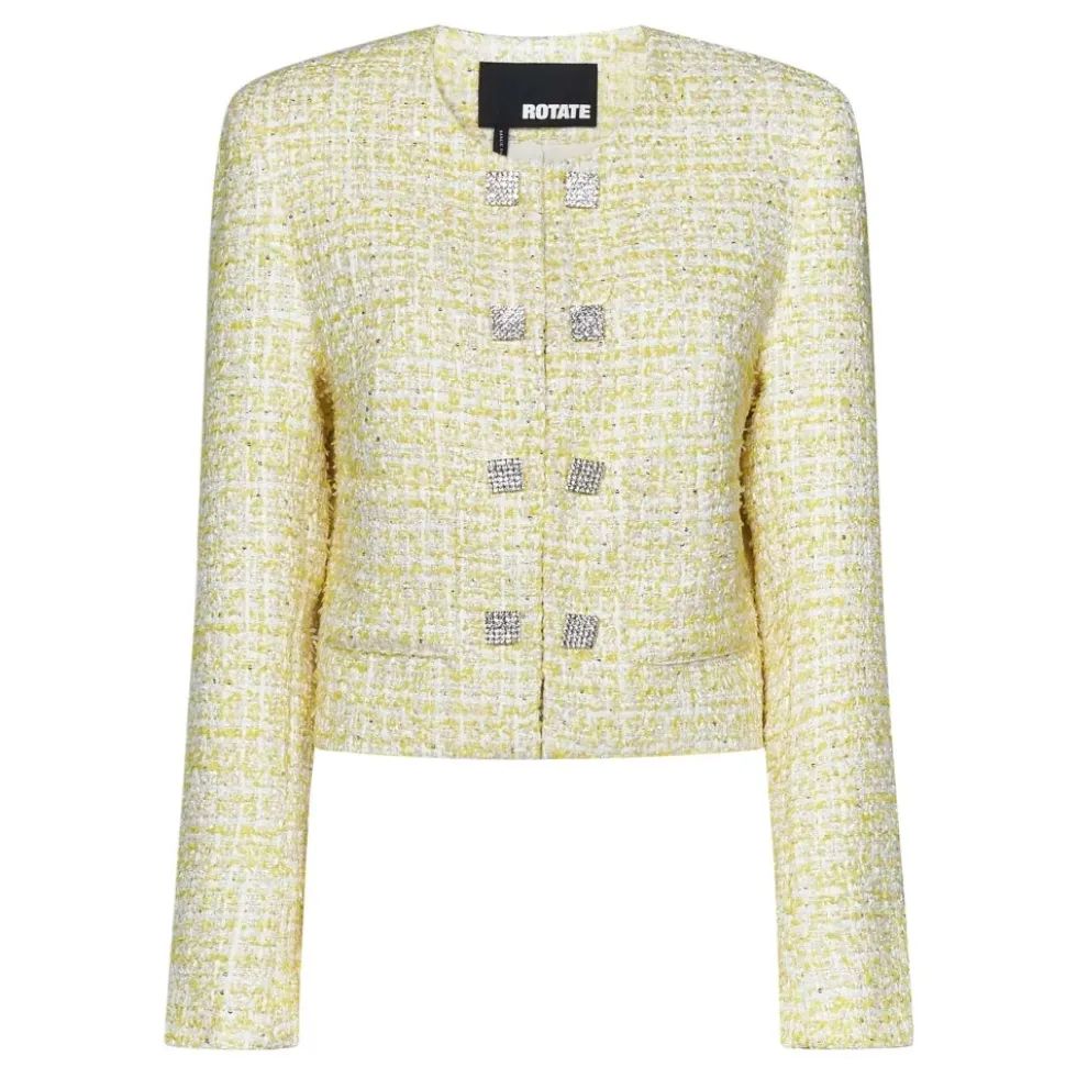 Gul Bouclé Tweed Cropped Blazer