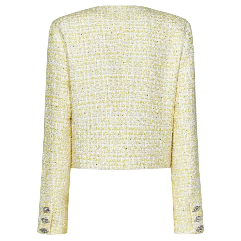 Gul Bouclé Tweed Cropped Blazer
