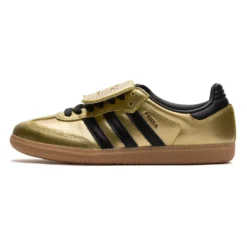 Guld Metallic Core Sort Sneakers