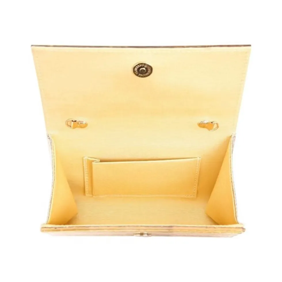 Guld Ørn Clutch Taske med Kæde