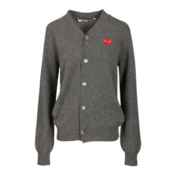 Heart-patch Uld Cardigan