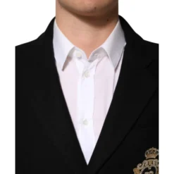 Heraldic Patch Single-Breasted Blazer