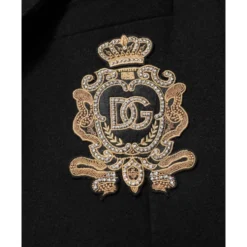 Heraldic Patch Single-Breasted Blazer