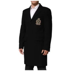 Heraldic Patch Single-Breasted Blazer