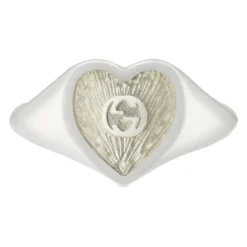 Hjerte Ring med Sammenflettet G