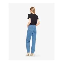 Højtaljede bomuldsjeans