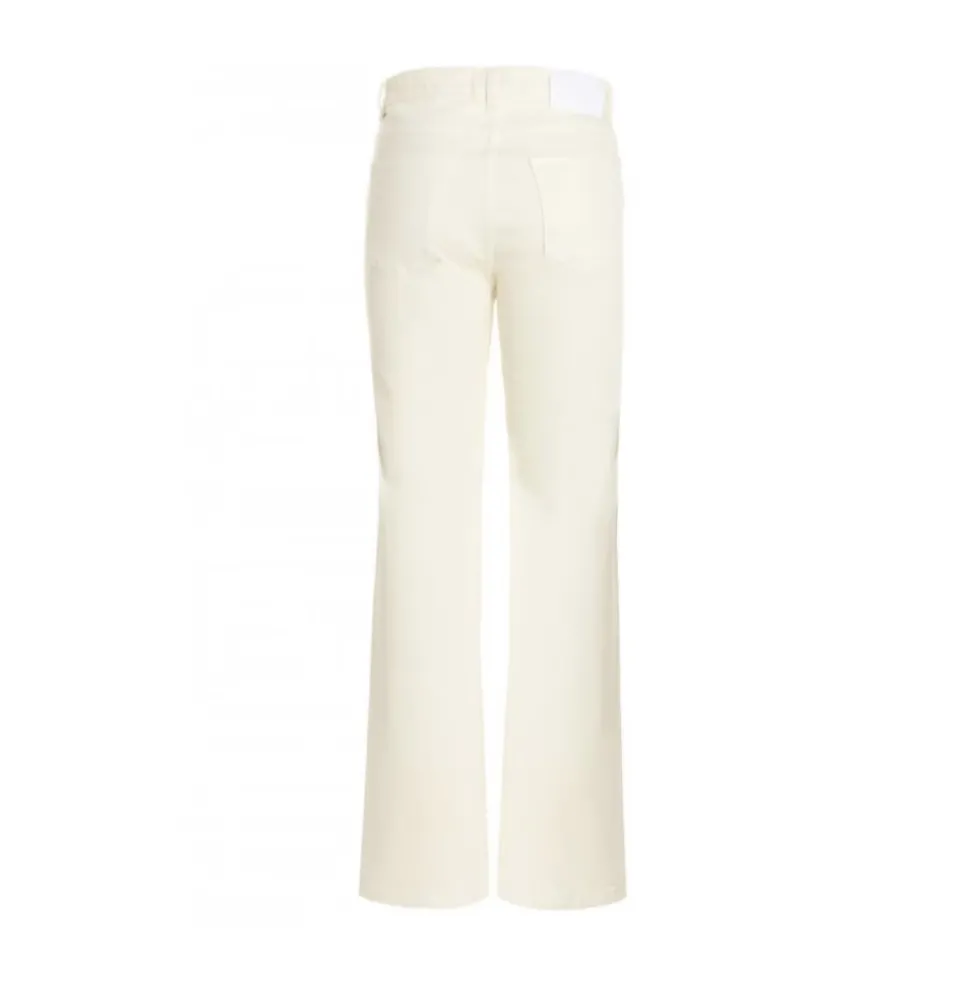 Højtaljede jeans med vide ben
