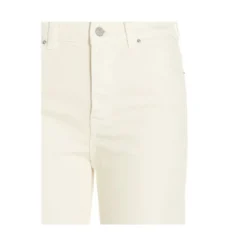 Højtaljede jeans med vide ben