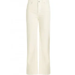 Højtaljede jeans med vide ben