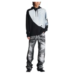 Hoodie med T-shirt print