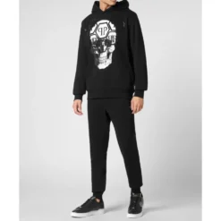 Hoodie Sweatshirt LS Skull
