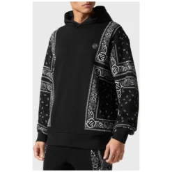 Hoodie Sweatshirt Paisley Bandana