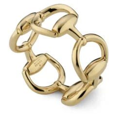 Horsebit Ring i gult guld