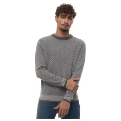 Hundetand Rundhals Pullover med Elastiske Manchetter