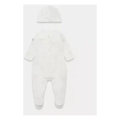 Hvid Baby Romper med Kappe