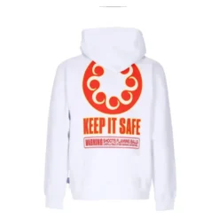 Hvid Blaster Hoodie Langærmet Sweatshirt