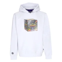 Hvid Blaster Hoodie Langærmet Sweatshirt