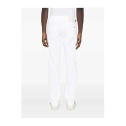 Hvid Klassisk Straight Leg Jeans