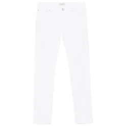 Hvid Klassisk Straight Leg Jeans