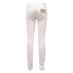 Hvid Skinny Low-Rise Denim Bukser