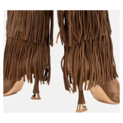 I250607 Fringed Heel Boot