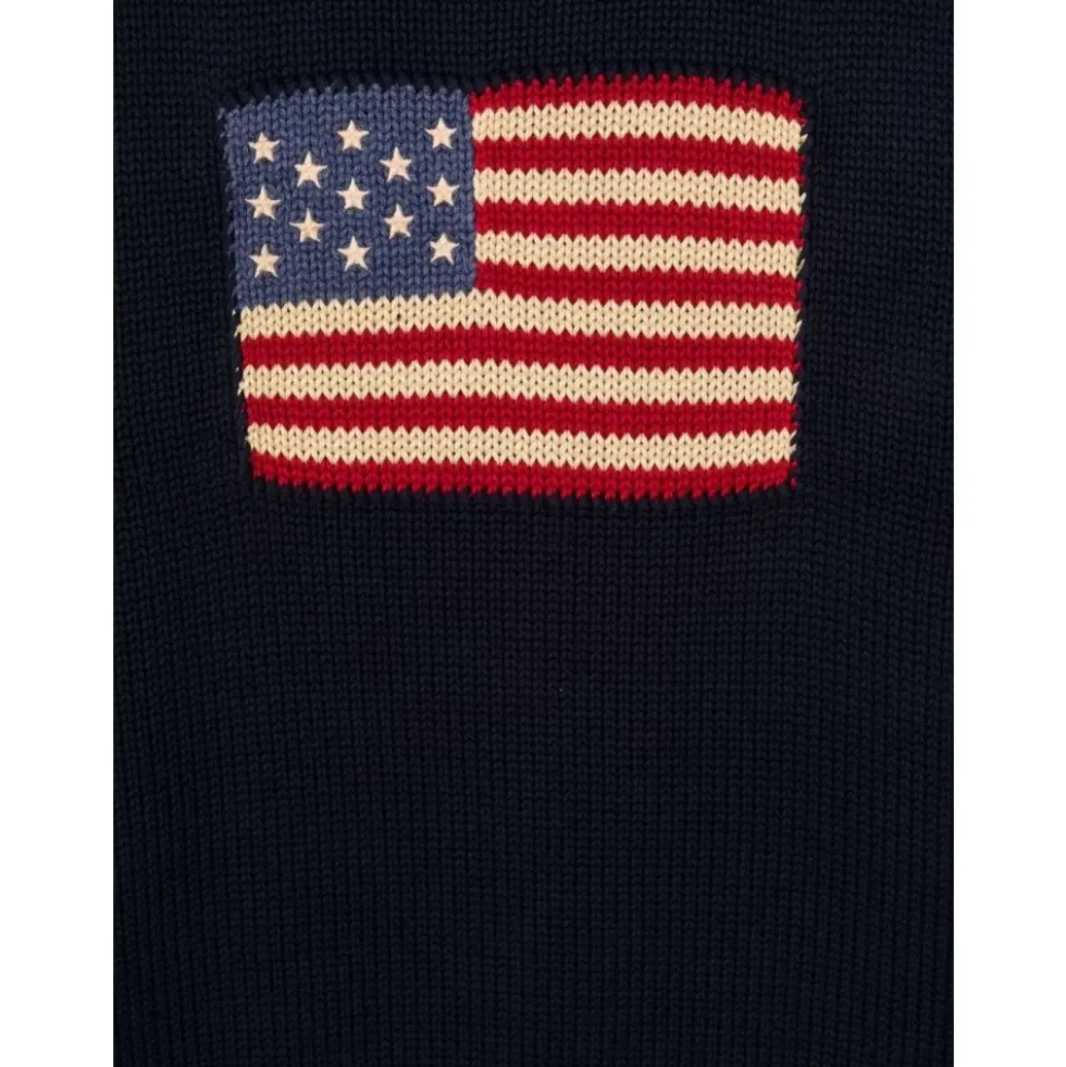 Inlaid Flag Sweater