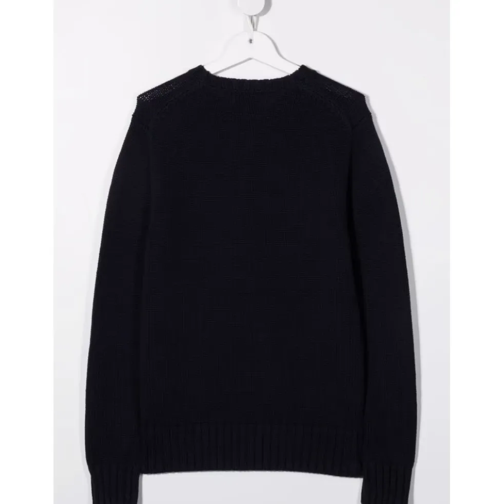 Intarsia Bomulds sweater