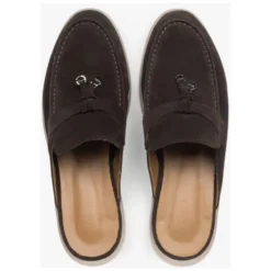 Italienske Velour Tassel Mules
