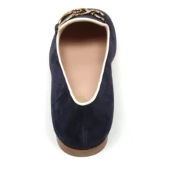 Ivory Ballerina Sko med Kædedetalje