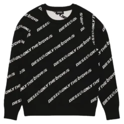 Jacquard Logo Knit