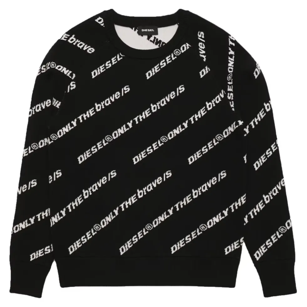 Jacquard Logo Knit