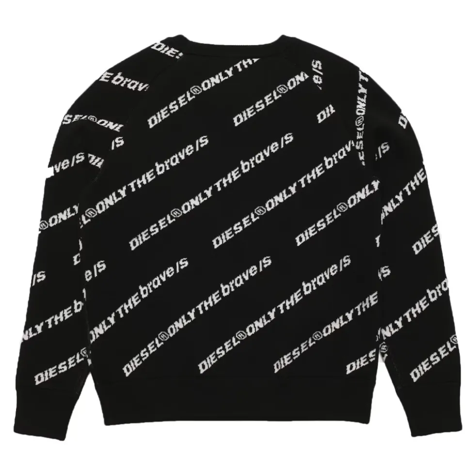 Jacquard Logo Knit