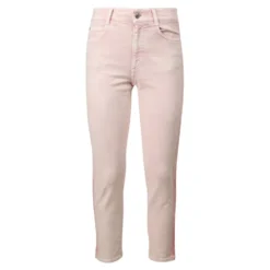 Jeans med brandet bånd