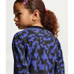 Jersey Dress with LEGO Brick Print Knee Length Dress