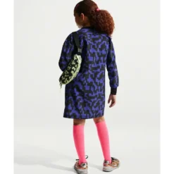 Jersey Dress with LEGO Brick Print Knee Length Dress