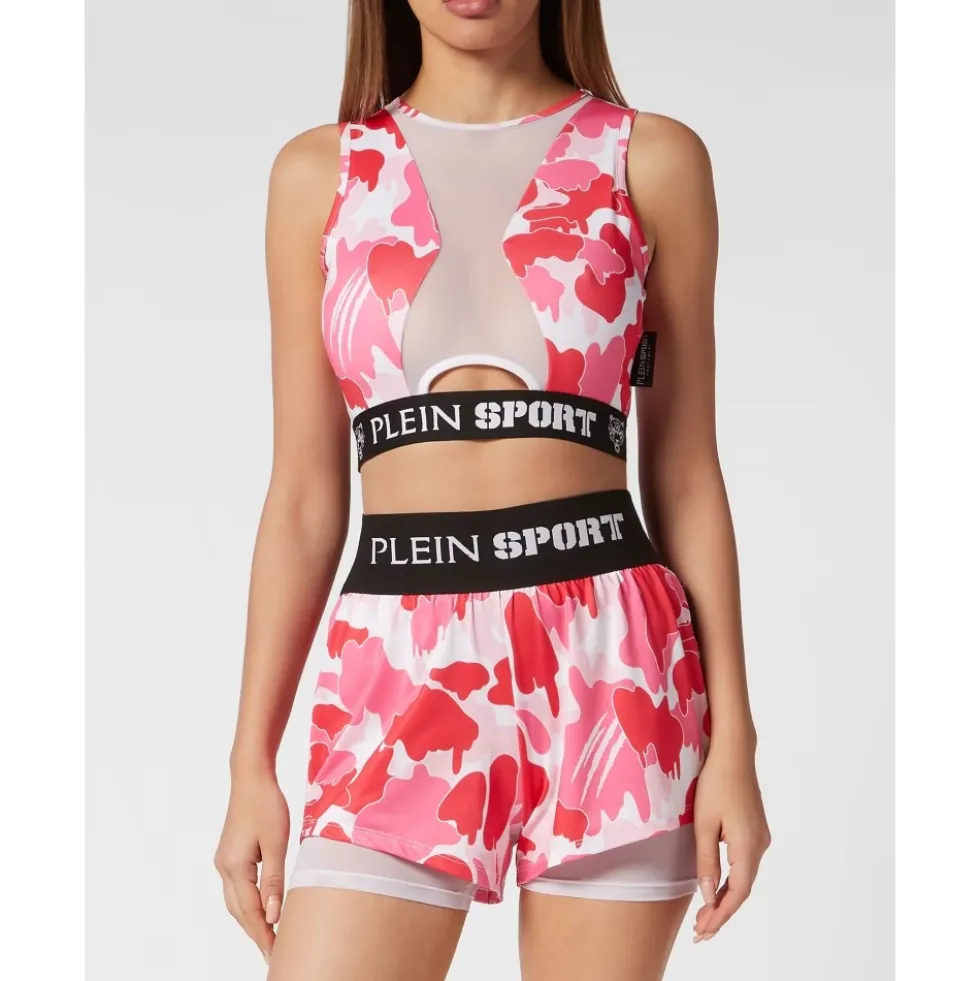 Jogging Cropped Top Camouflage